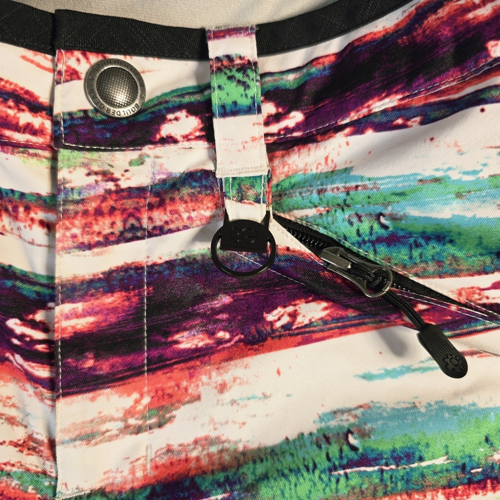 Boulder Gear Snow Pants Kids Medium Multi Color Excellent Ski Snowboard Print - Picture 10 of 15